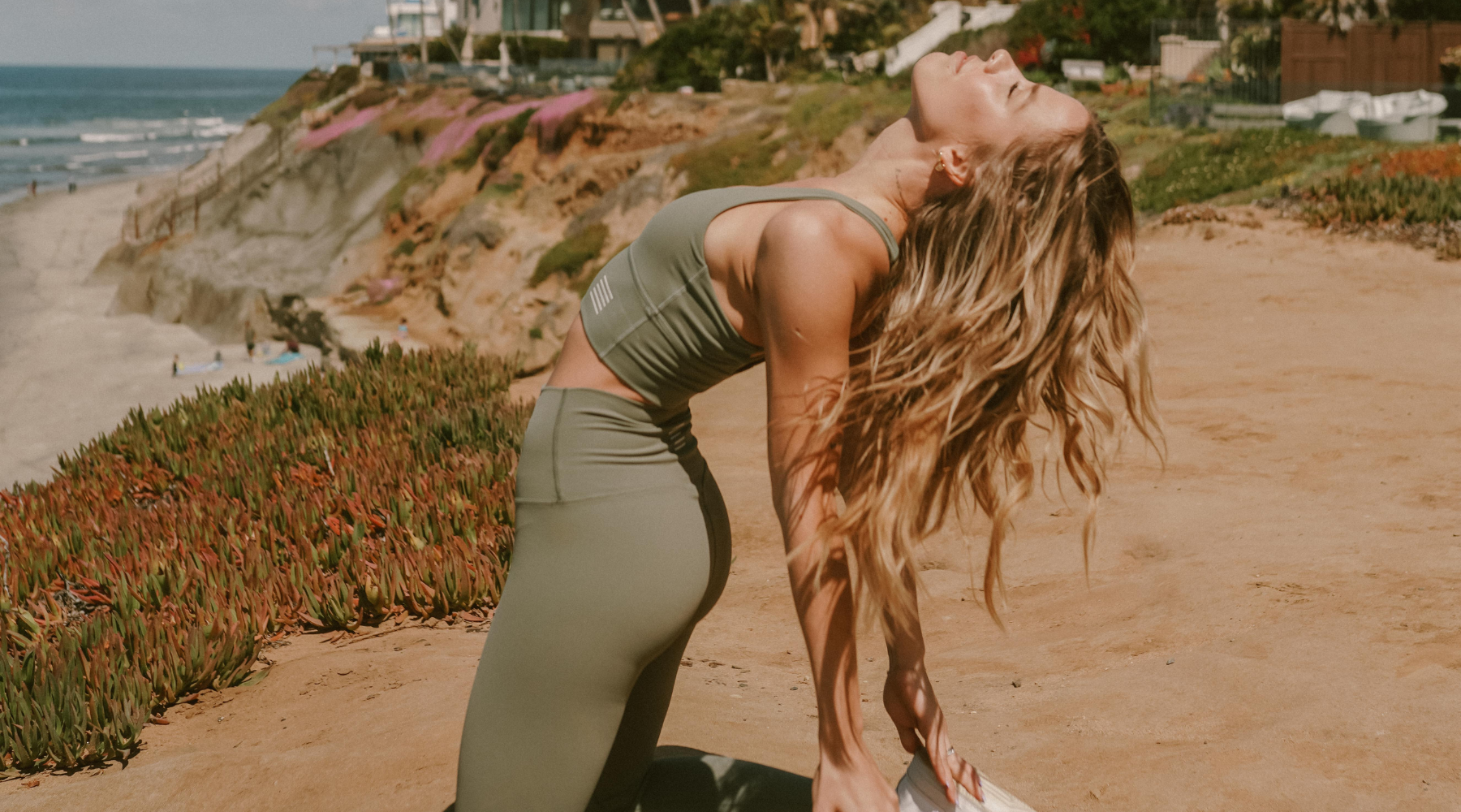 sage green workout set