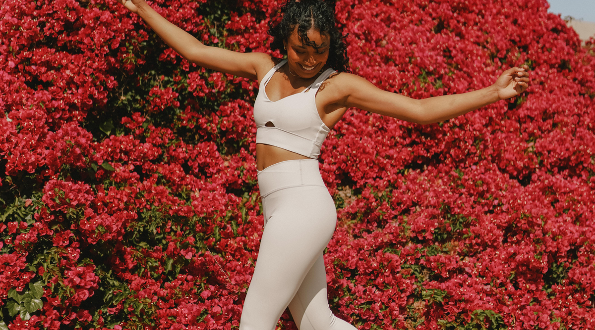 white workout set