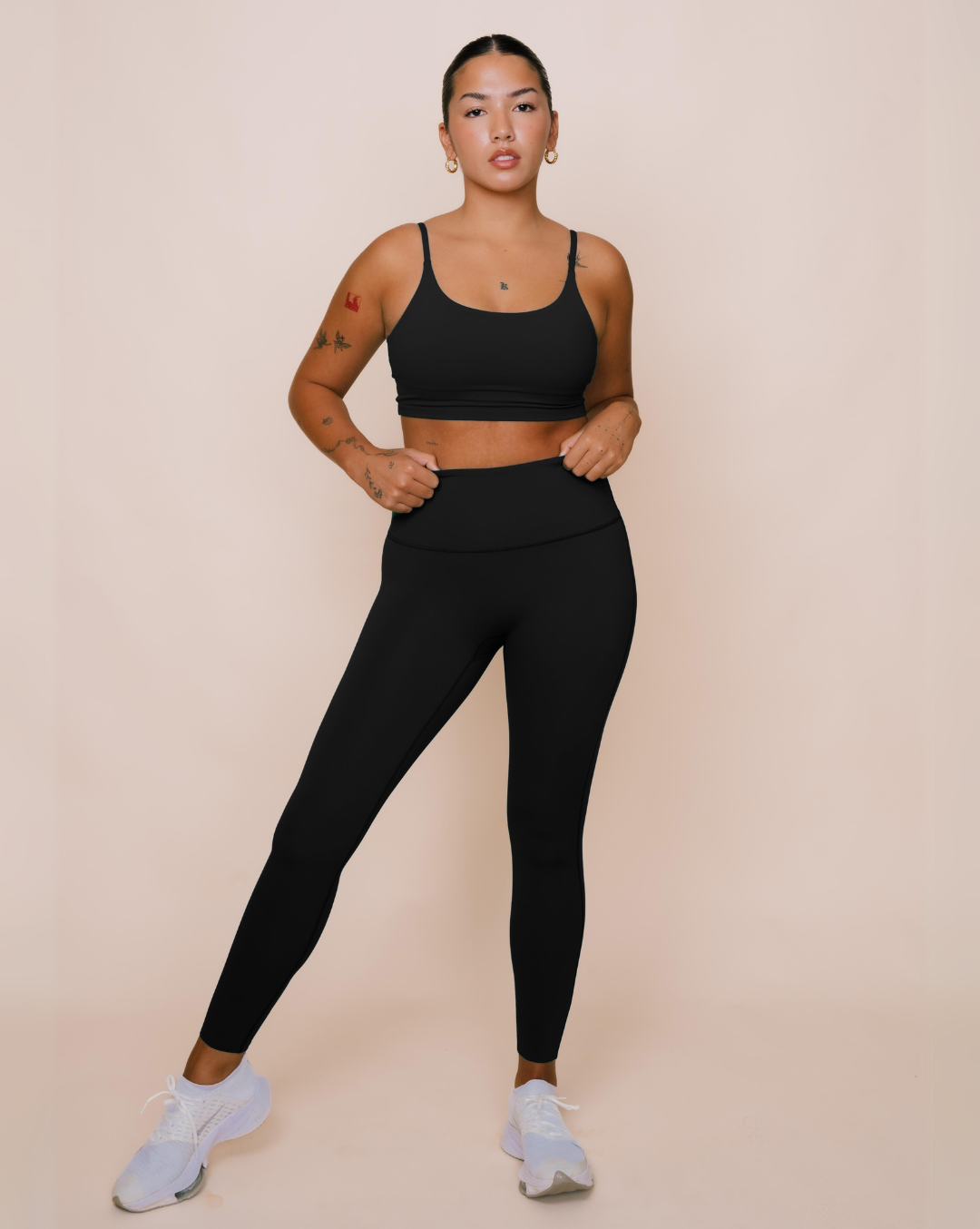 Best two piece workout sets in black