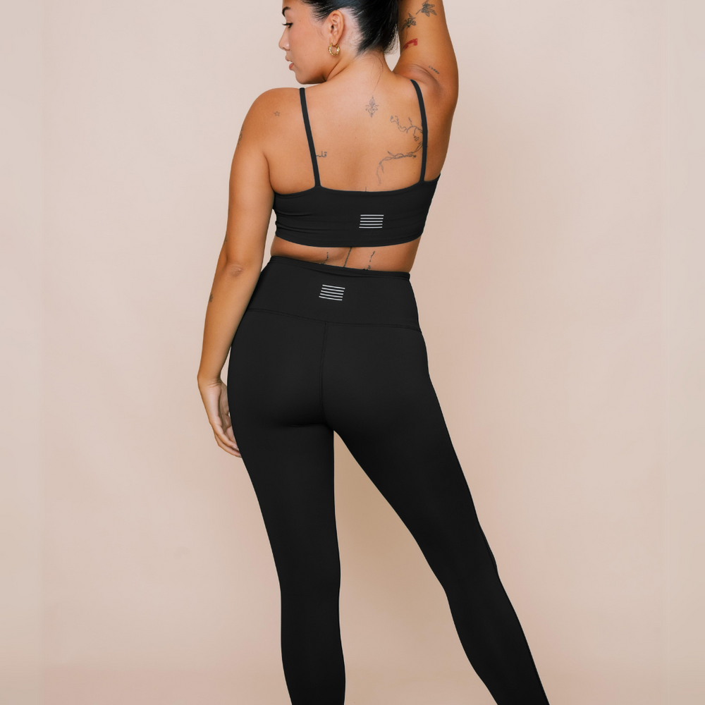 
                  
                    Aesthetically designed black activewear
                  
                