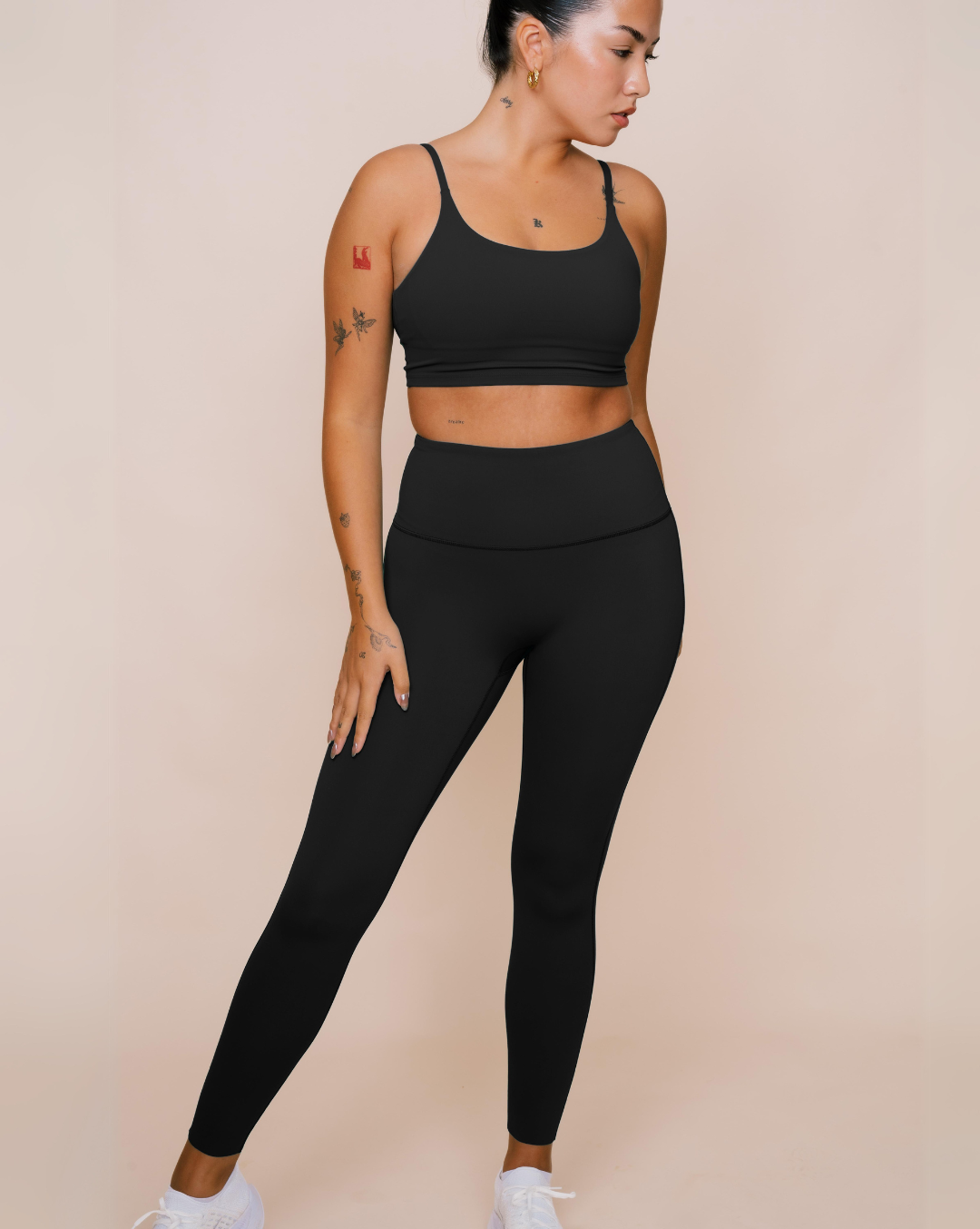 All black premium fitness clothing