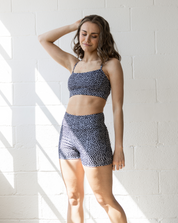 Stylish printed biker shorts activewear