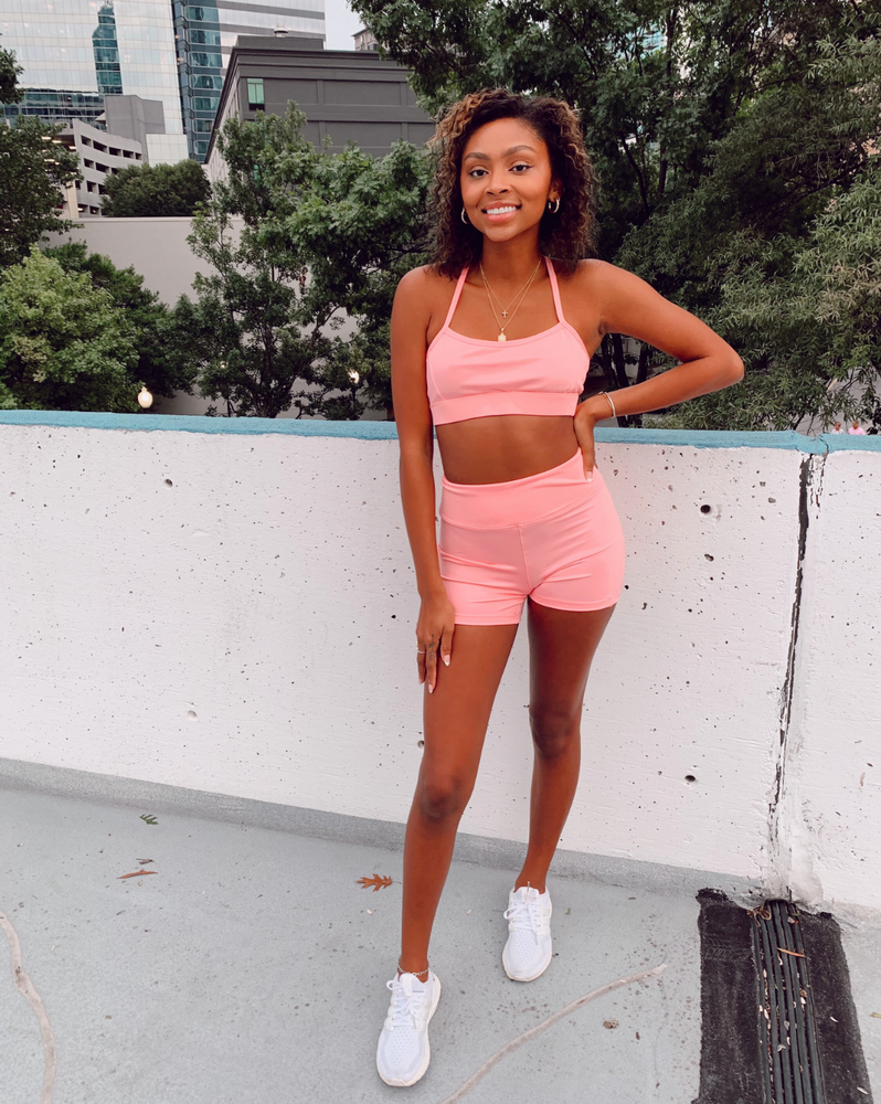 
                  
                    Buttery soft activewear set in pink
                  
                