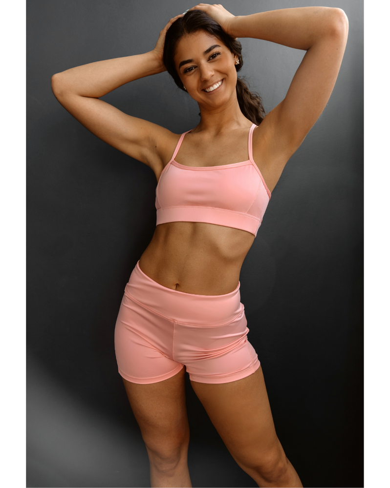 Asana Bra - Pink Sports Bra for Women – Kosha Fit