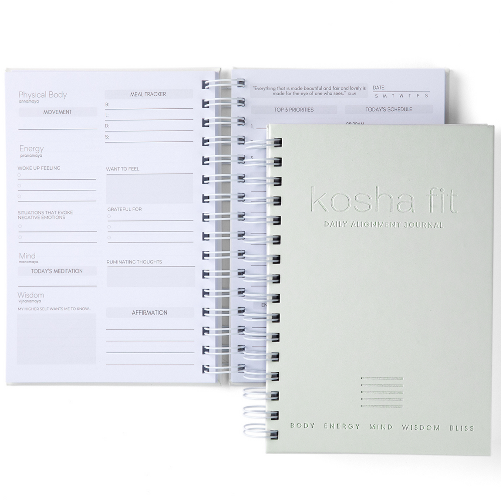 Habit-tracking journal notebook