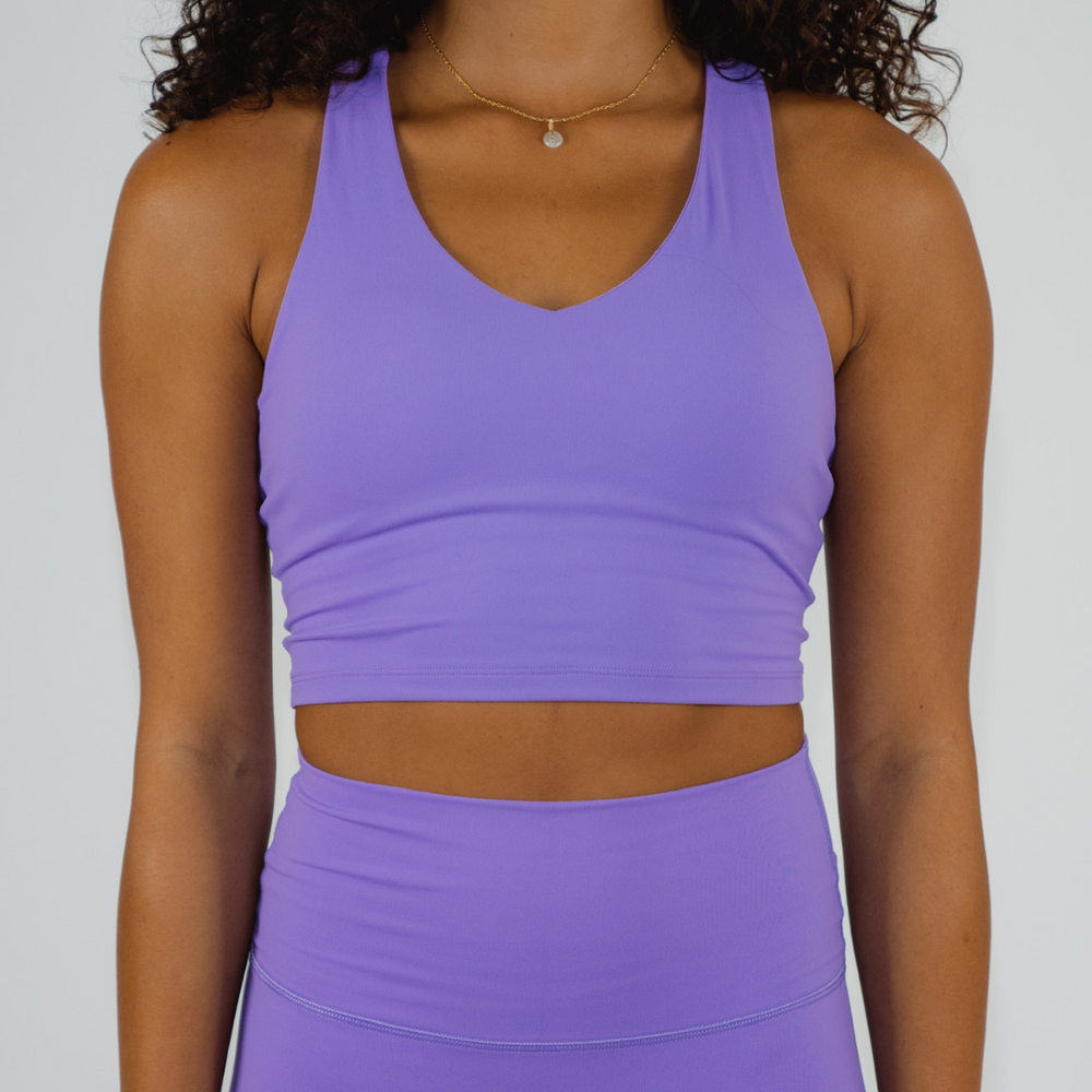 
                  
                    Chic purple yoga apparel
                  
                