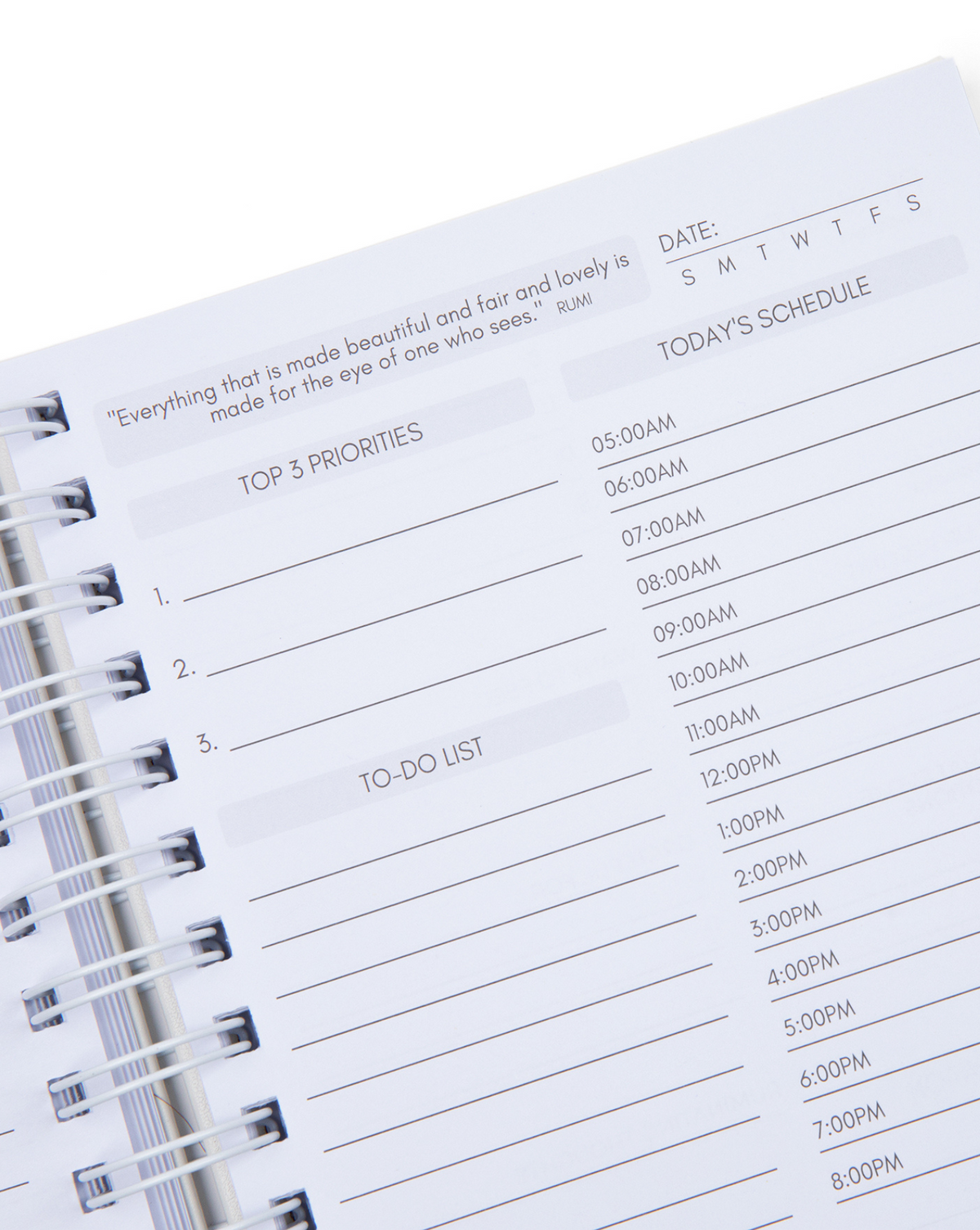 Goal-setting daily planner
