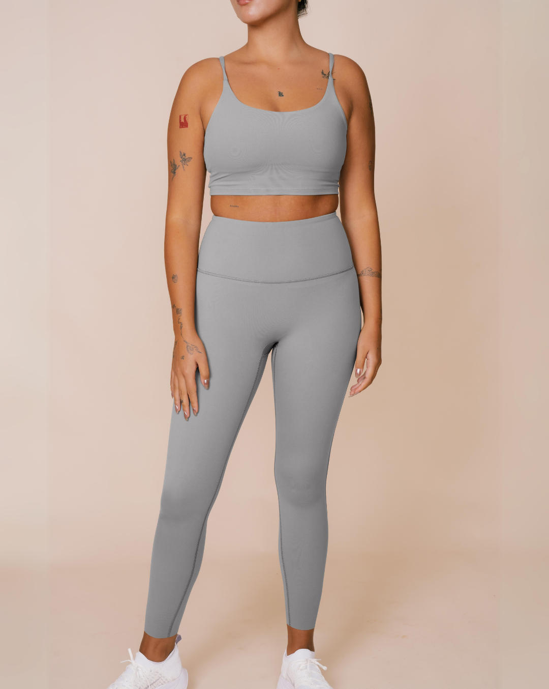 
                  
                    Gray activewear for yoga and pilates
                  
                