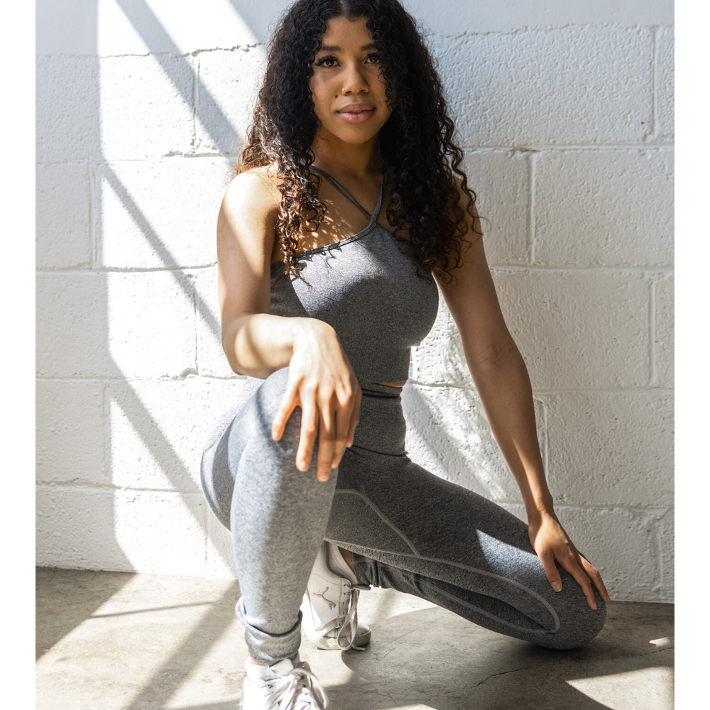 
                  
                    Performance-driven gray activewear
                  
                