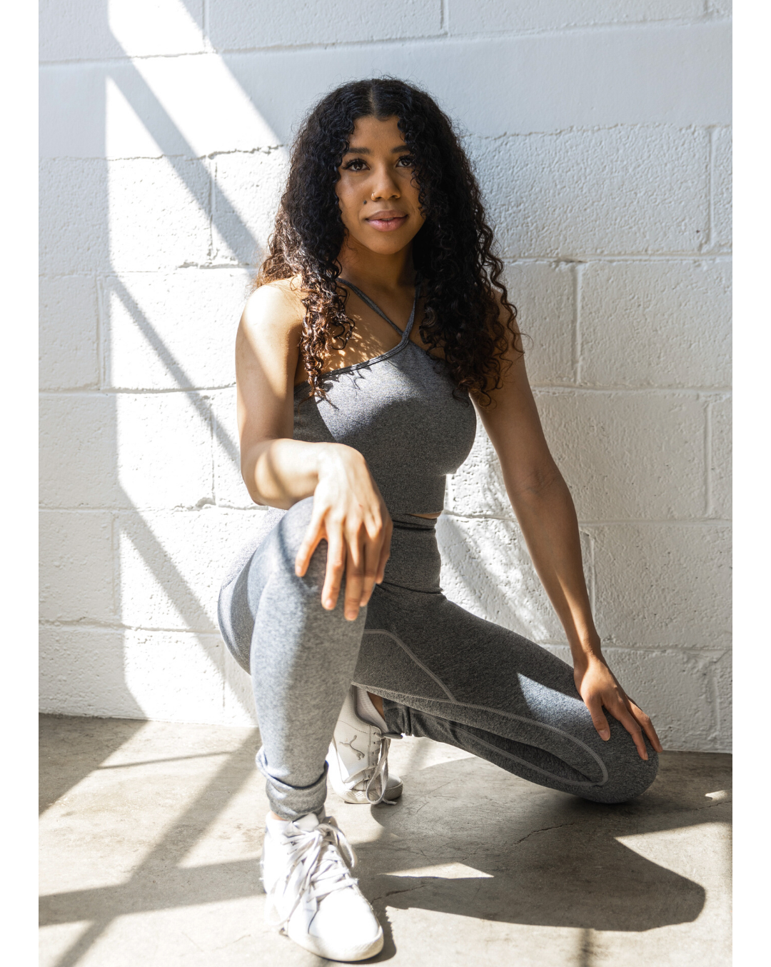 
                  
                    Performance-driven gray activewear
                  
                