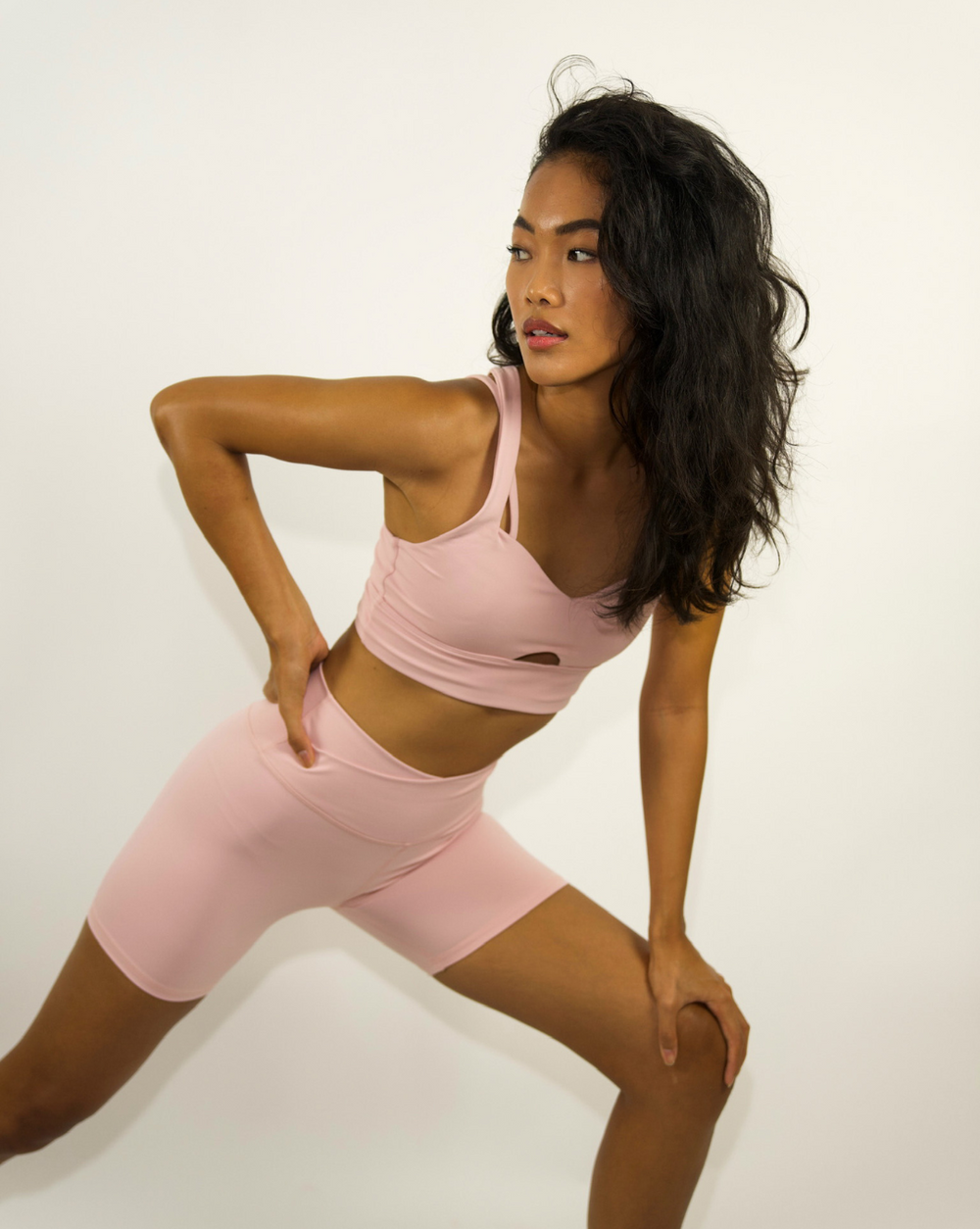 Chandra Yoga Top and Pant Set Pink –